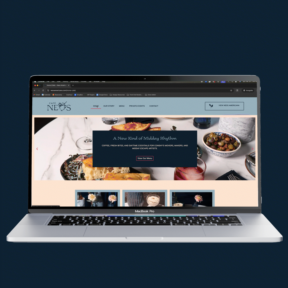 Clear user pathway to menu