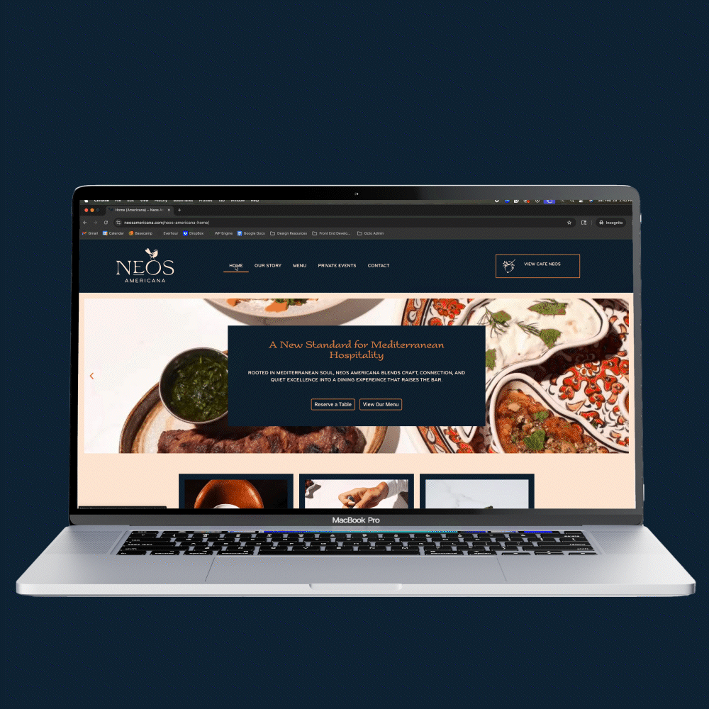 Clear user pathway to menu